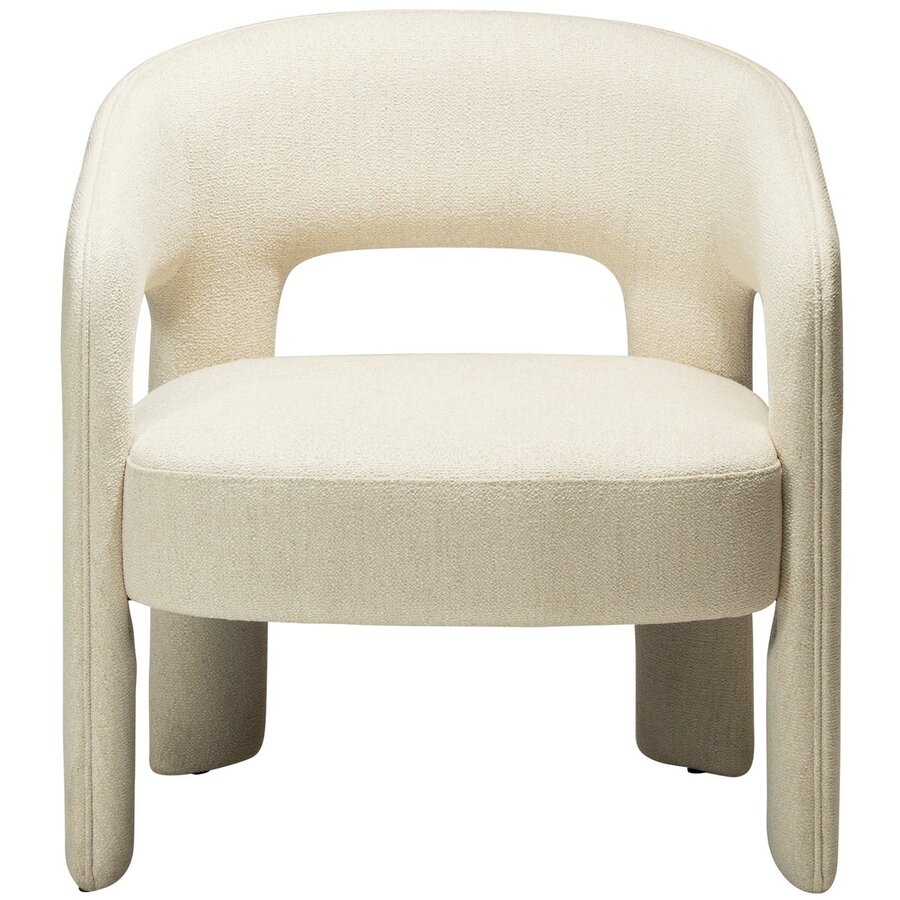 Splendor Beige Bouclé Loungestoel Splendor Beige Bouclé Loungestoel