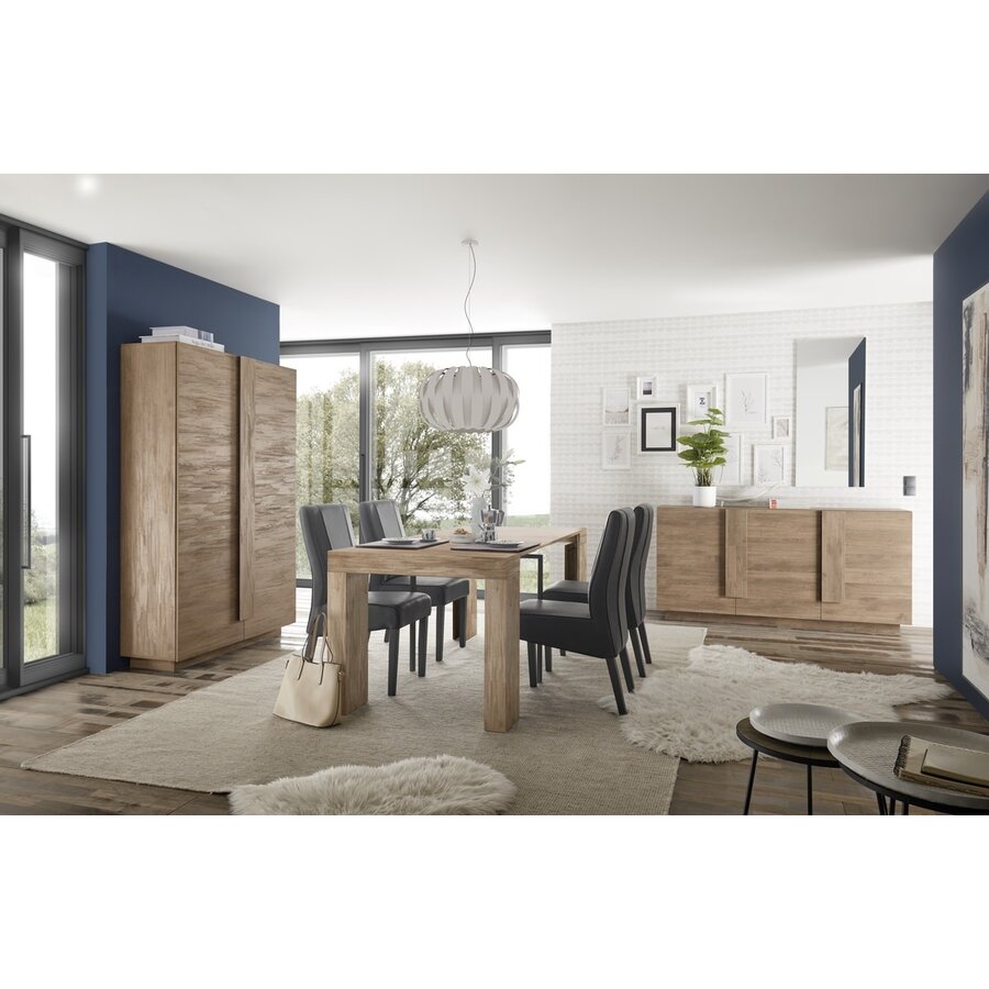Zen 137+48 cm Mercure Eiken Uitschuifbaar Eettafel