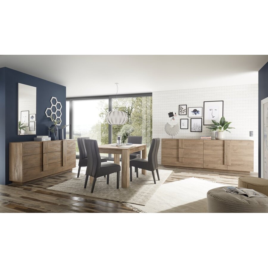 Zen 137+48 cm Mercure Eiken Uitschuifbaar Eettafel