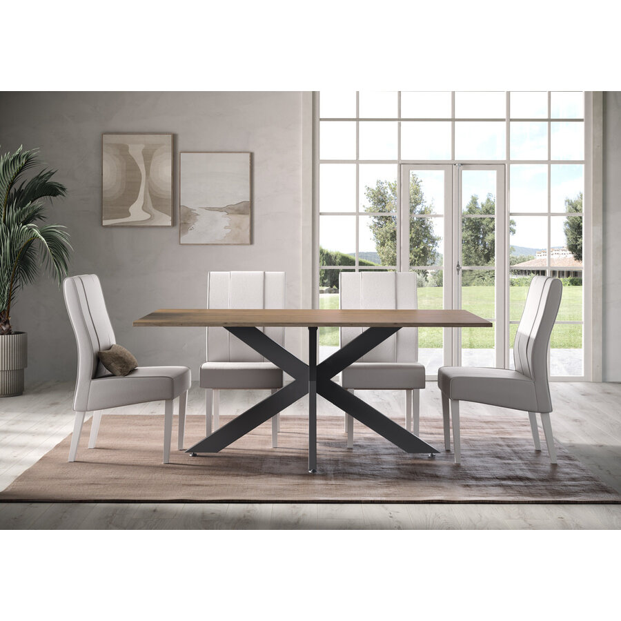 Spider Mercure Eiken Eettafel 180 cm
