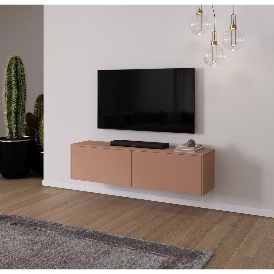 Levana Pastell Abrikoos TV Wandmeubel 163 cm