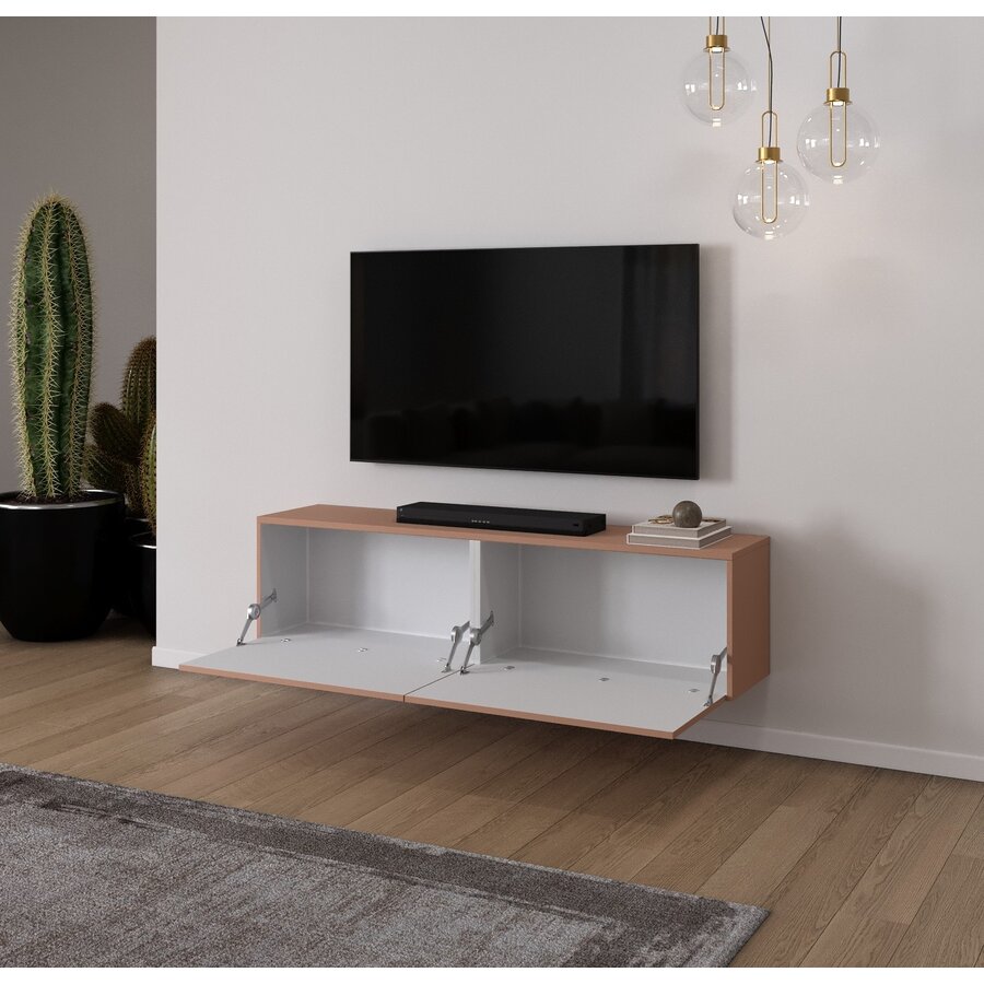 Levana Pastell Abrikoos TV Wandmeubel 163 cm