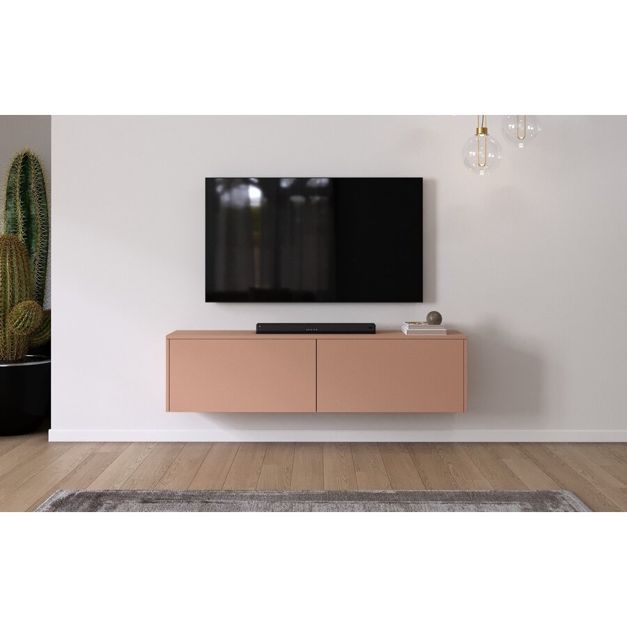 Levana Pastell Abrikoos TV Wandmeubel 163 cm