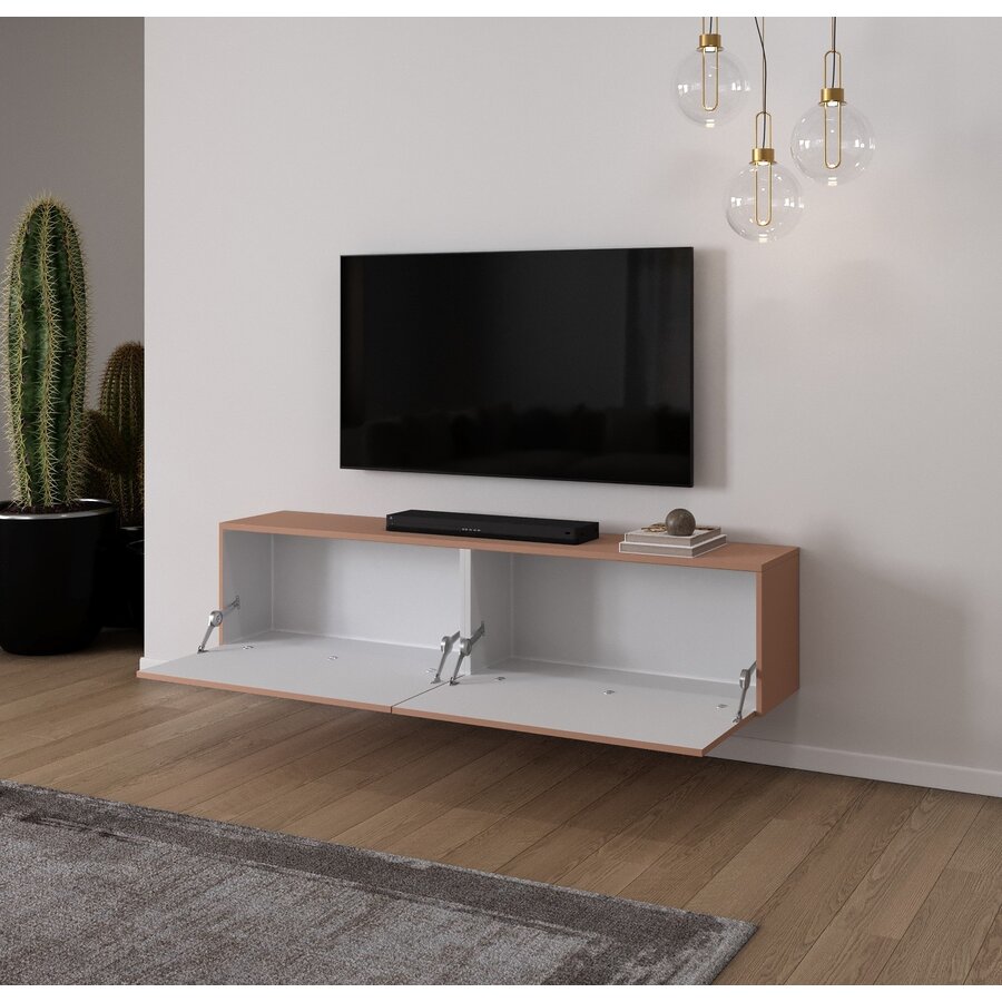 Levana Pastell Abrikoos TV Wandmeubel 183 cm