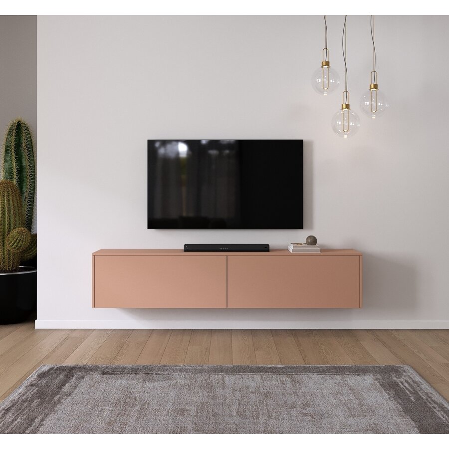 Levana Pastell Abrikoos TV Wandmeubel 203 cm