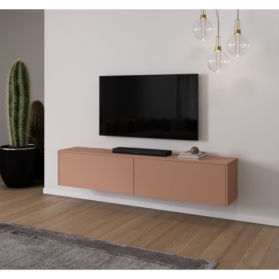 Levana Pastell Abrikoos TV Wandmeubel 203 cm