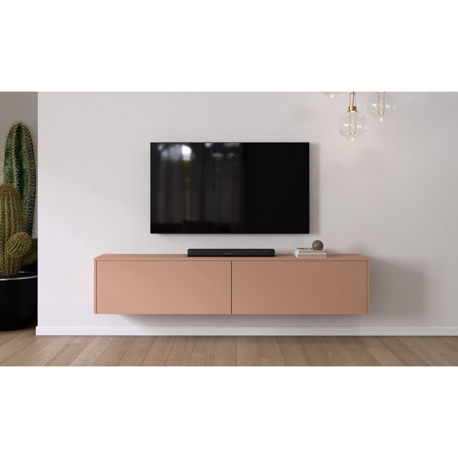 Levana Pastell Abrikoos TV Wandmeubel 203 cm