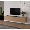 Levana Caramel Beige TV Wandmeubel 243 cm