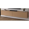 Levana Caramel Beige TV Wandmeubel 243 cm