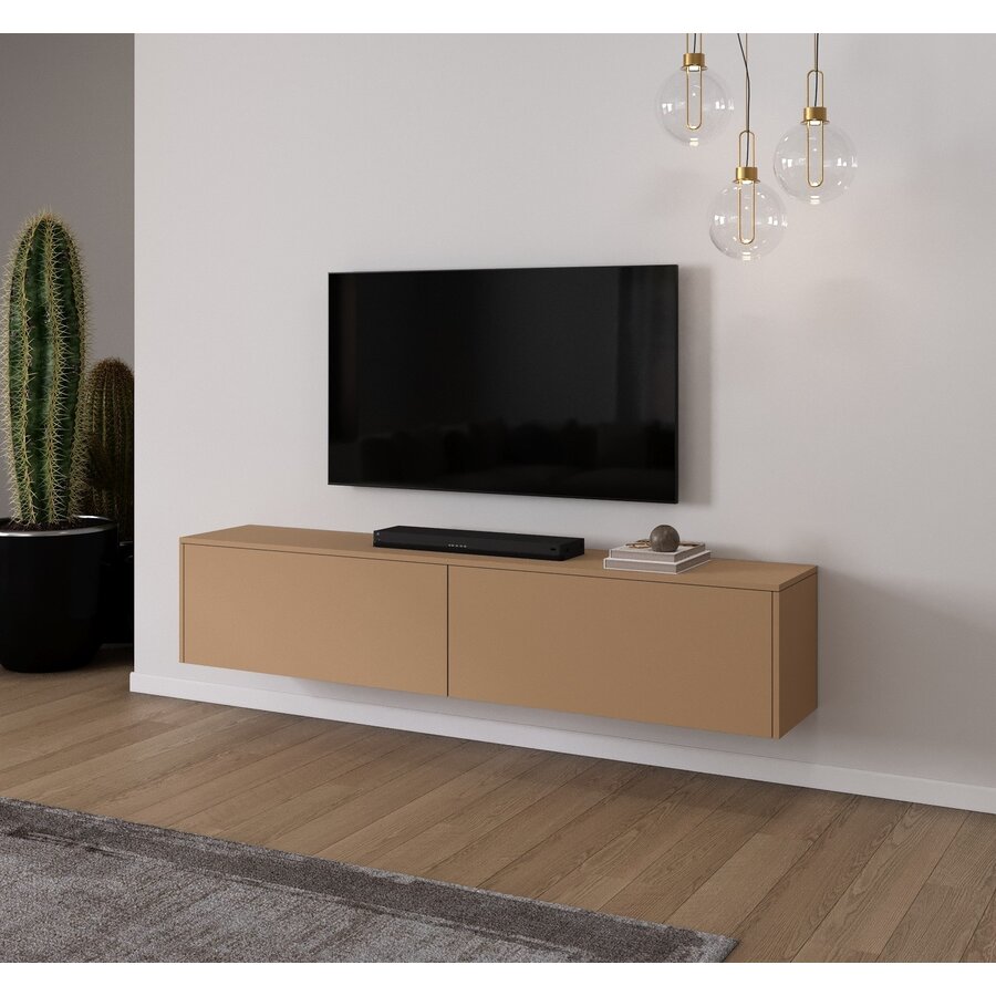 Levana Caramel Beige TV Wandmeubel 203 cm