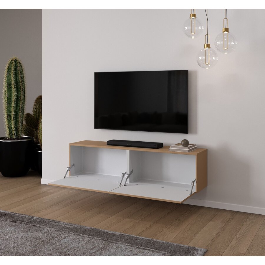 Levana Caramel Beige TV Wandmeubel 163 cm