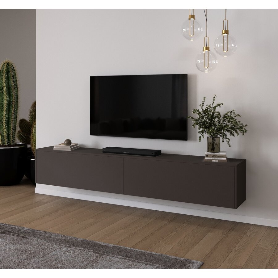 Levana Donkerbruin TV Wandmeubel 243 cm