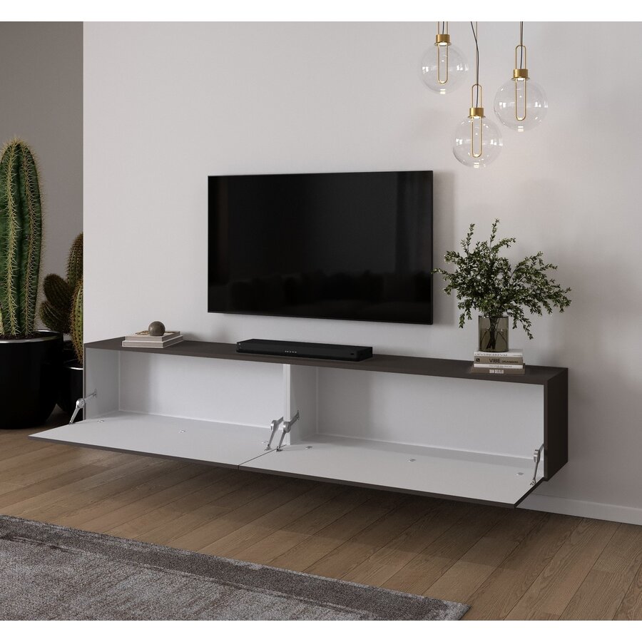 Levana Donkerbruin TV Wandmeubel 243 cm