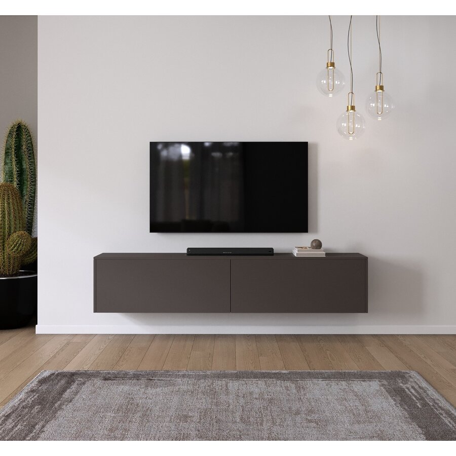 Levana Donkerbruin TV Wandmeubel 203 cm