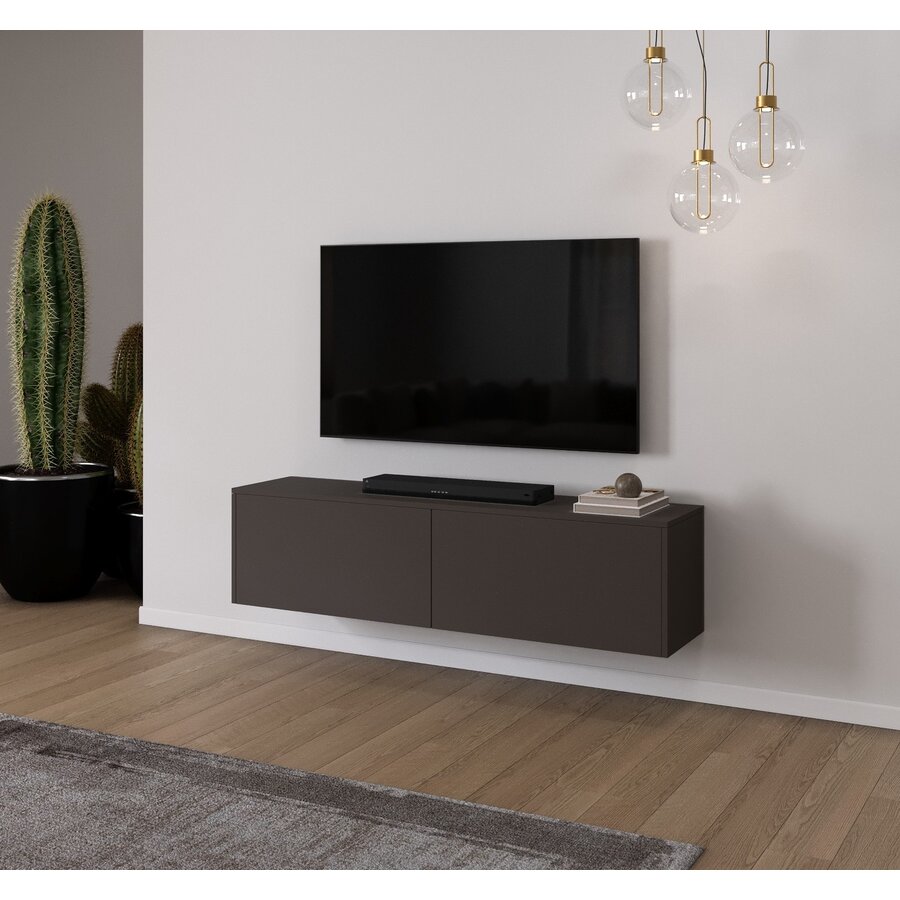 Levana Donkerbruin TV Wandmeubel 163 cm