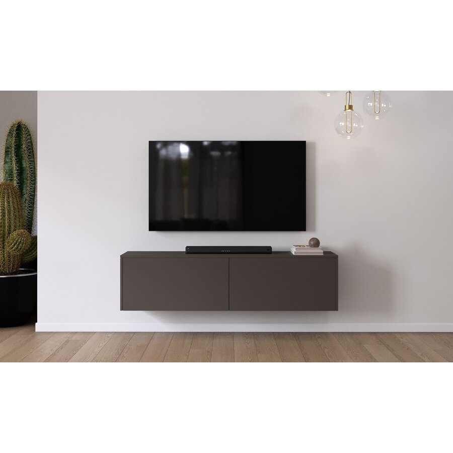 Levana Donkerbruin TV Wandmeubel 163 cm