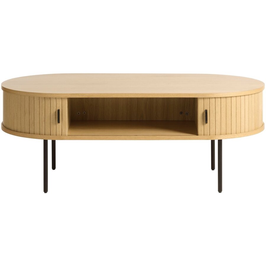 Nola Eiken Salontafel Ovaal 120 cm