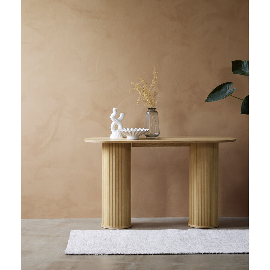 Nola Eiken Sidetable Ovaal 130 cm