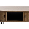 Nola Gerookt Eiken Salontafel Ovaal 120 cm