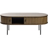 Nola Gerookt Eiken Salontafel Ovaal 120 cm