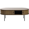 Nola Gerookt Eiken Salontafel Ovaal 120 cm