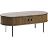 Nola Gerookt Eiken Salontafel Ovaal 120 cm