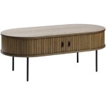 Hygge Interiors Nola Gerookt Eiken Salontafel Ovaal 120 cm