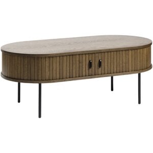 Hygge Interiors Nola Gerookt Eiken Salontafel Ovaal 120 cm