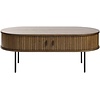 Nola Gerookt Eiken Salontafel Ovaal 120 cm