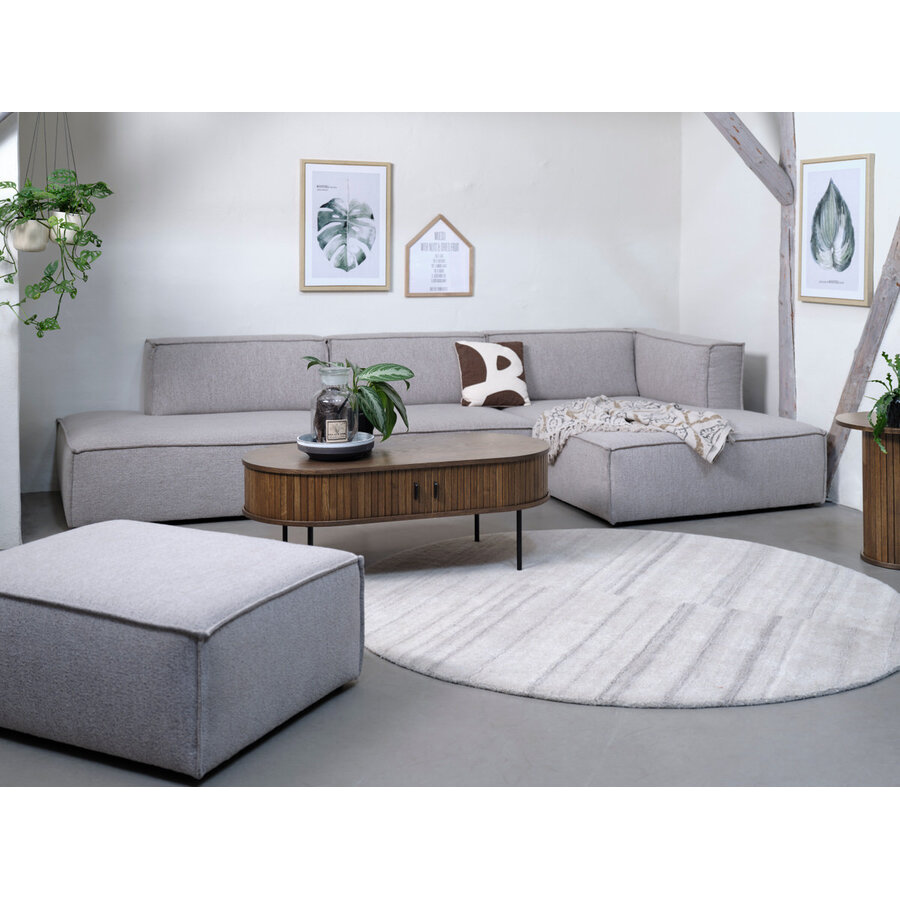 Nola Gerookt Eiken Salontafel Ovaal 120 cm