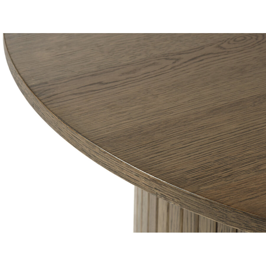 Nola Gerookt Eiken Salontafel Rond Ø90 cm