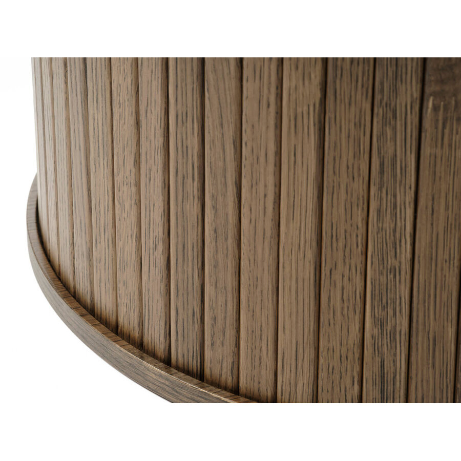 Nola Gerookt Eiken Salontafel Rond Ø90 cm