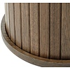 Nola Gerookt Eiken Bijzettafel Rond Ø50 cm