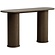Nola Gerookt Eiken Sidetable Ovaal 130 cm