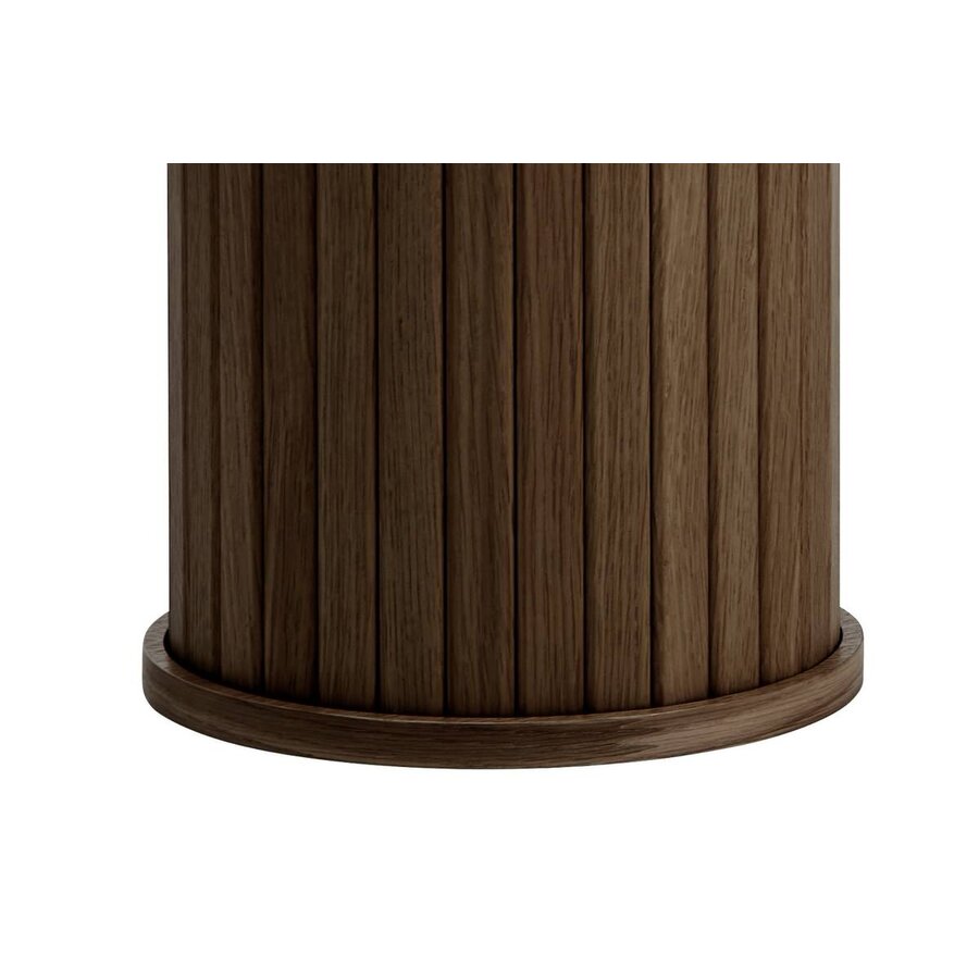 Nola Gerookt Eiken Sidetable Ovaal 130 cm