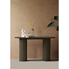 Nola Gerookt Eiken Sidetable Ovaal 130 cm