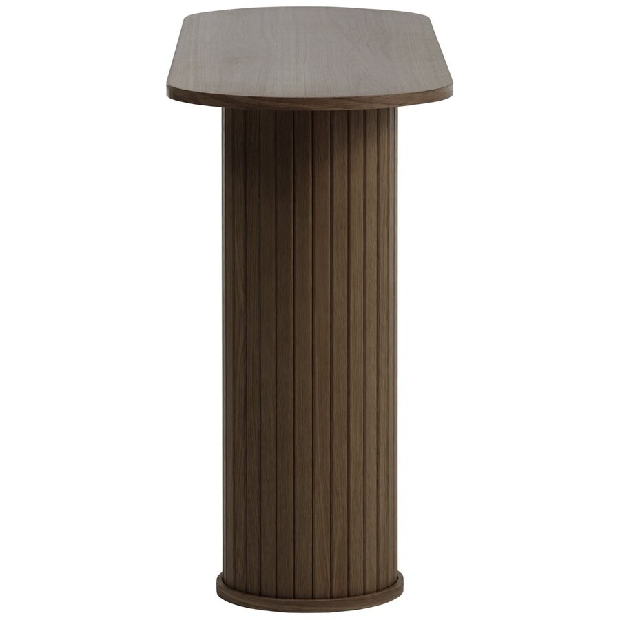 Nola Gerookt Eiken Sidetable Ovaal 130 cm