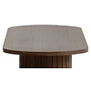 Nola Gerookt Eiken Sidetable Ovaal 130 cm