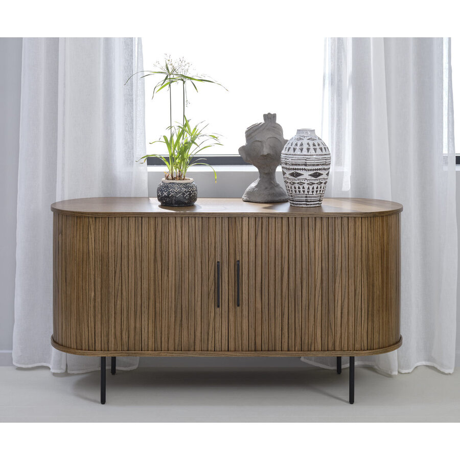 Nola Gerookt Eiken Dressoir W140 cm