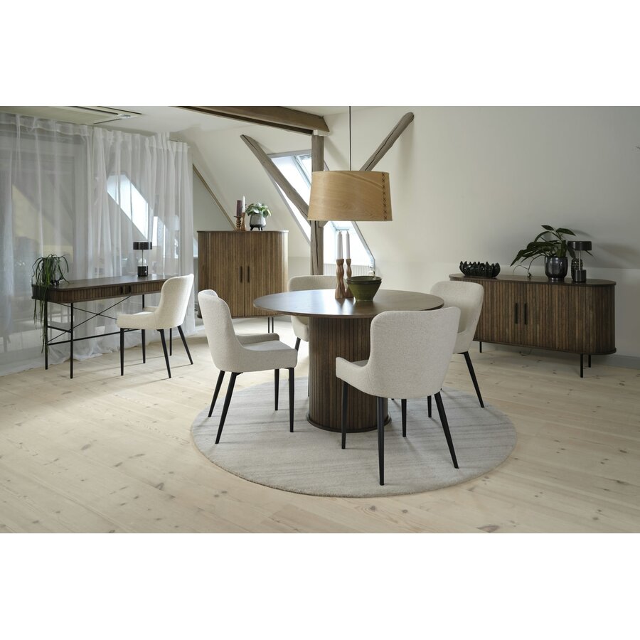 Nola Gerookt Eiken Bureautafel 60x120 cm