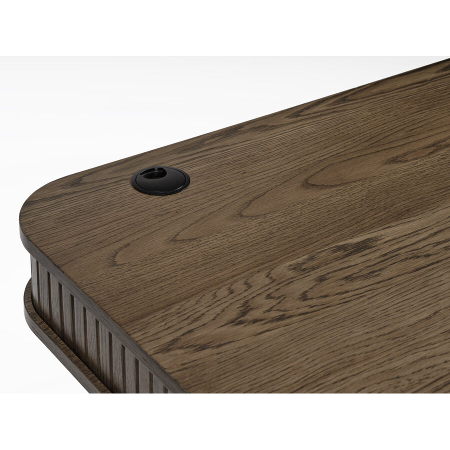 Nola Gerookt Eiken Bureautafel 60x120 cm