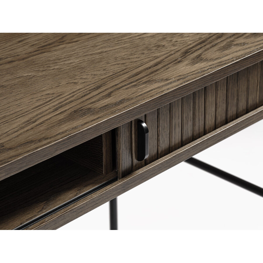 Nola Gerookt Eiken Bureautafel 60x120 cm