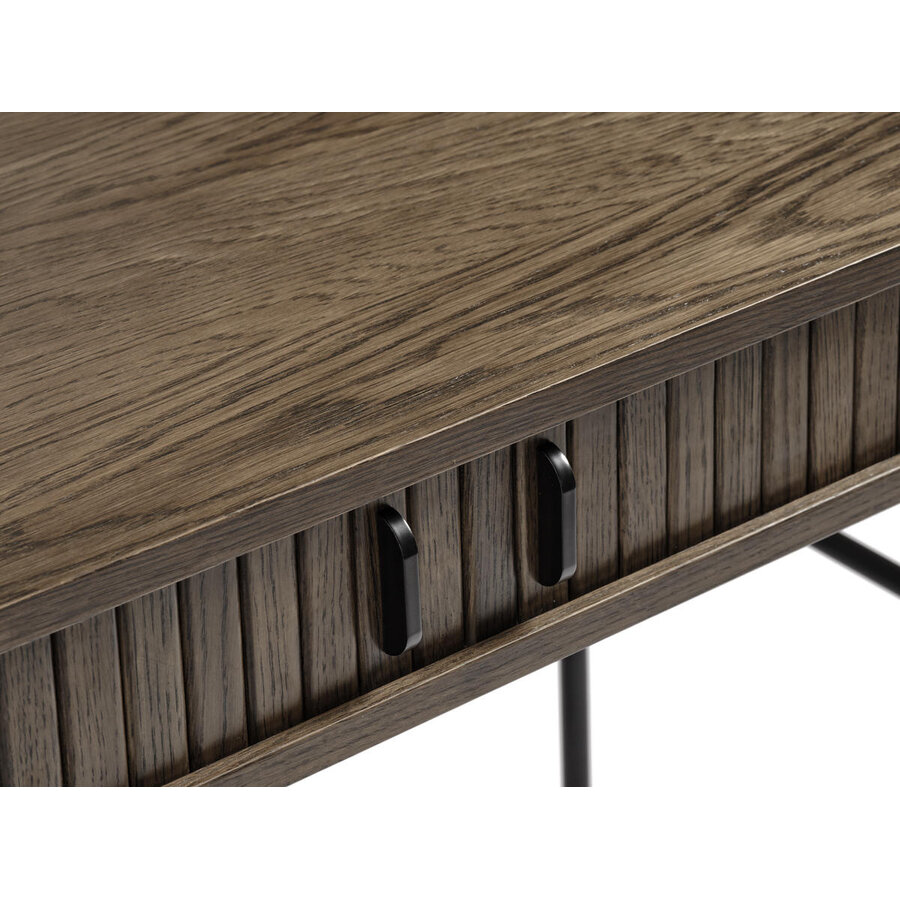 Nola Gerookt Eiken Bureautafel 60x120 cm