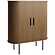 Nola Barkast Gerookt Eiken W100 cm