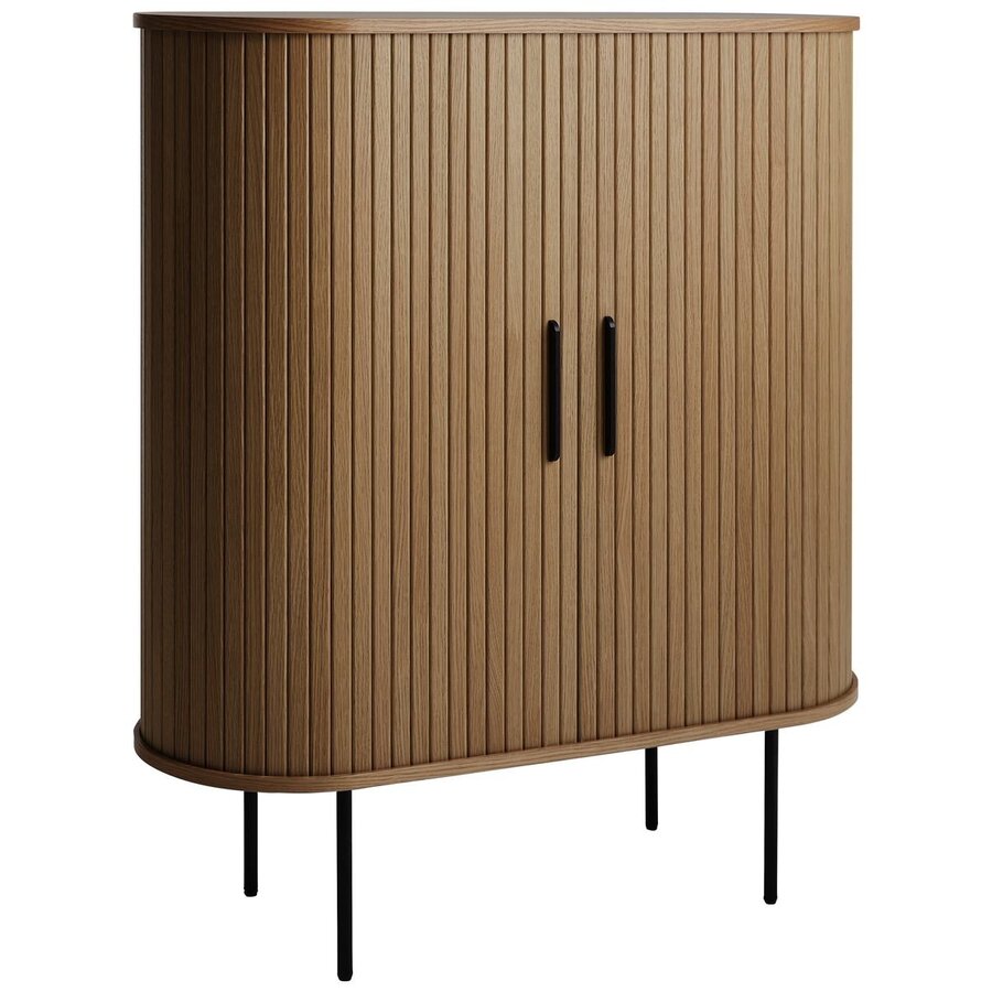 Nola Barkast Gerookt Eiken W100 cm