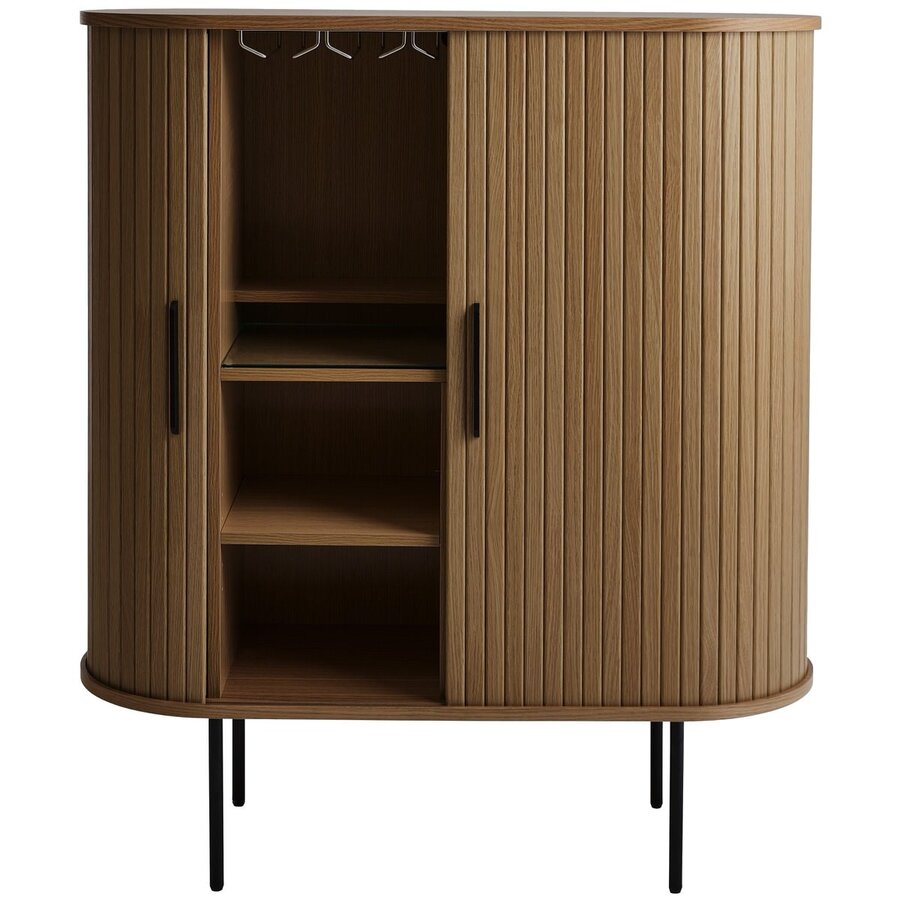 Nola Barkast Gerookt Eiken W100 cm