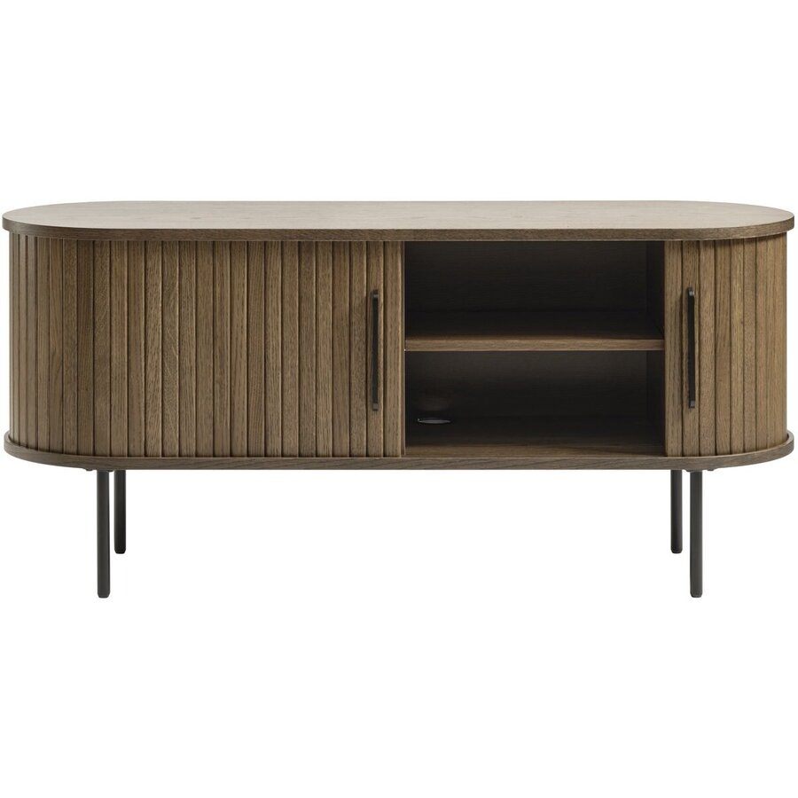 Nola 120 cm TV Meubel Gerookt Eiken