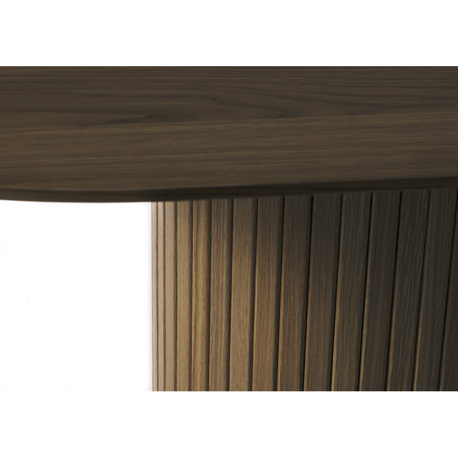 Nola Uitschuifbare Eettafel Gerookt Eiken 180-230 cm
