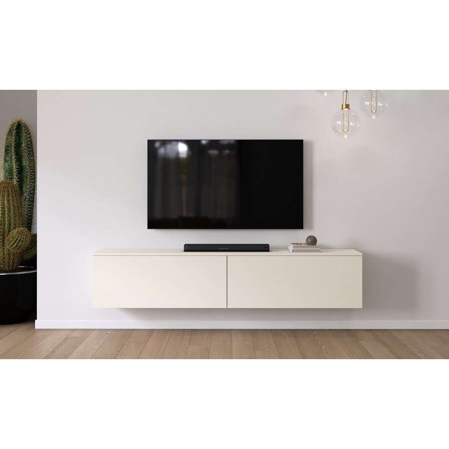 Levana Turin Magnolia 200 cm TV Wandmeubel Levana Turin Magnolia 200 cm TV Wandmeubel