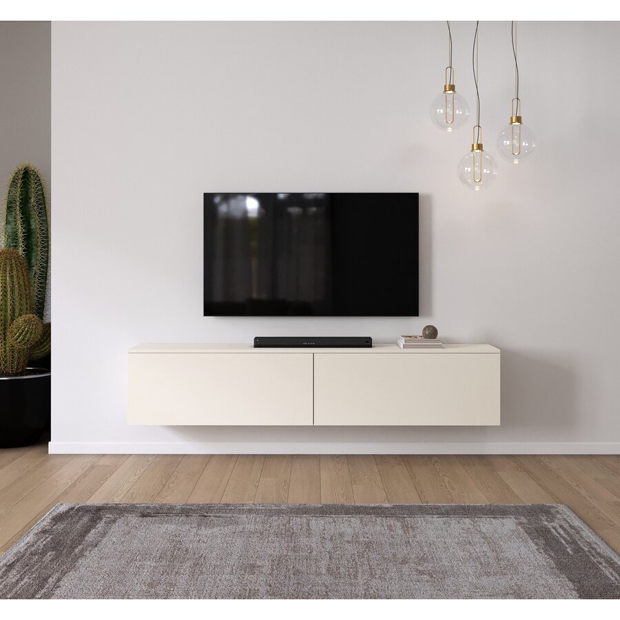 Levana Turin Magnolia 200 cm TV Wandmeubel Levana Turin Magnolia 200 cm TV Wandmeubel
